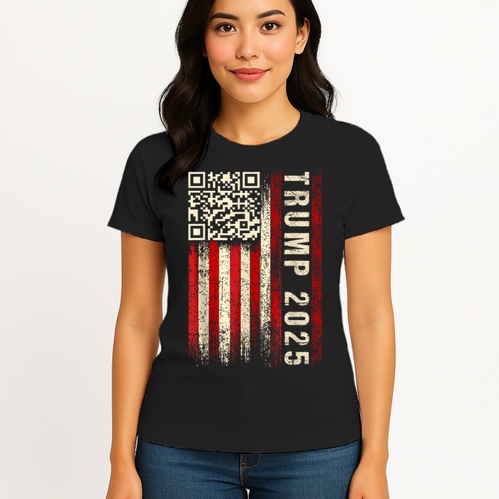 Funny Qr Donald Trump Dancing 47/45 Code Video Womens T-Shirt