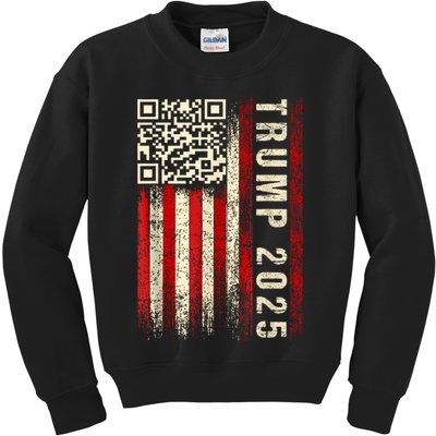 Funny Qr Donald Trump Dancing 47/45 Code Video Kids Sweatshirt