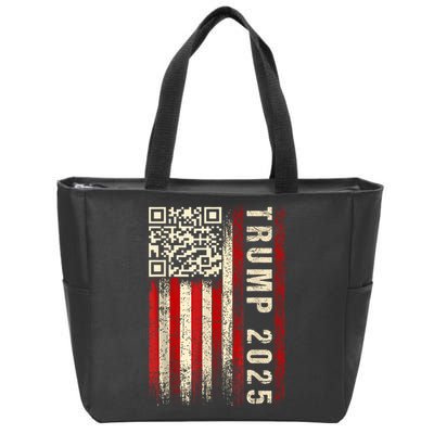 Funny Qr Donald Trump Dancing 47/45 Code Video Zip Tote Bag