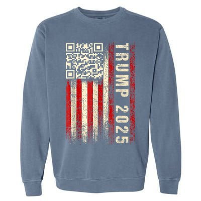 Funny Qr Donald Trump Dancing 47/45 Code Video Garment-Dyed Sweatshirt