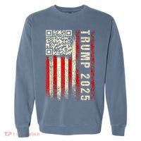 Funny Qr Donald Trump Dancing 47/45 Code Video Garment-Dyed Sweatshirt
