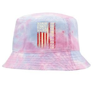 Funny Qr Donald Trump Dancing 47/45 Code Video Tie-Dyed Bucket Hat