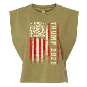 Funny Qr Donald Trump Dancing 47/45 Code Video Garment-Dyed Women's Muscle Tee