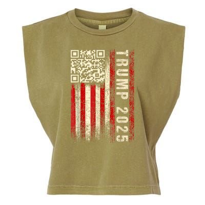 Funny Qr Donald Trump Dancing 47/45 Code Video Garment-Dyed Women's Muscle Tee