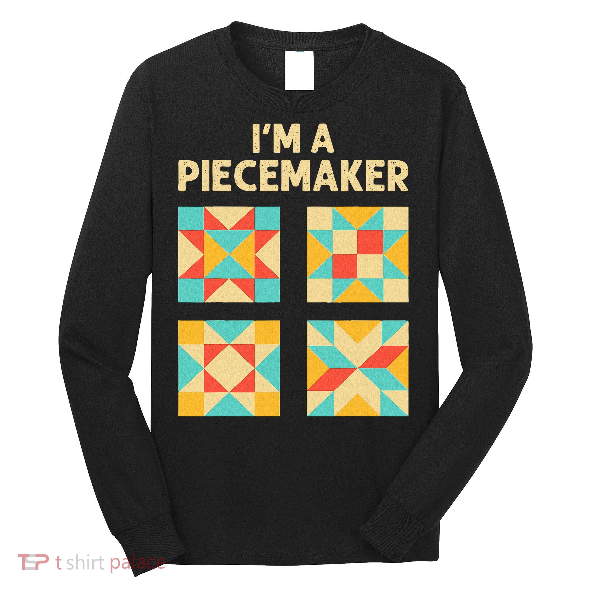 Funny Quilting Designs For Women Quilt Lover Knitting Long Sleeve Shirt