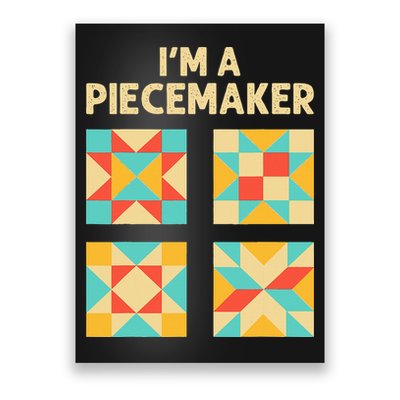 Funny Quilting Designs For Women Quilt Lover Knitting Poster
