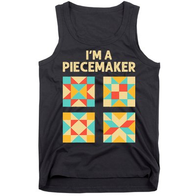 Funny Quilting Designs For Women Quilt Lover Knitting Tank Top