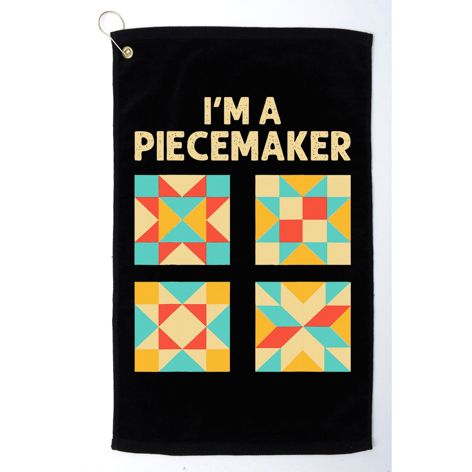 Funny Quilting Designs For Women Quilt Lover Knitting Golf Towel