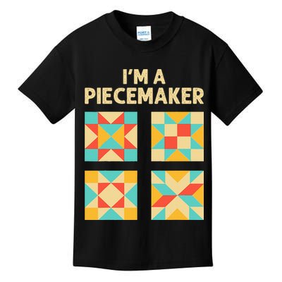 Funny Quilting Designs For Women Quilt Lover Knitting Kids T-Shirt