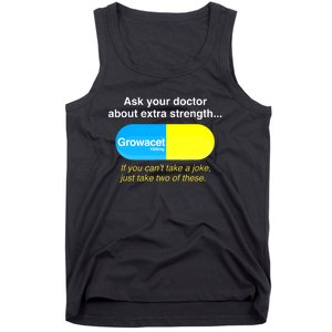 Funyn Quote Doctor About Extra Strength Growacet Tank Top