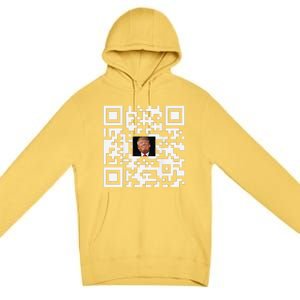 Funny Qr Donald Trump Dancing 4745 Code Video Premium Pullover Hoodie