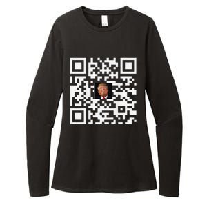 Funny Qr Donald Trump Dancing 4745 Code Video Womens CVC Long Sleeve Shirt