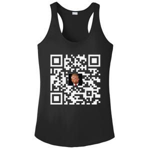 Funny Qr Donald Trump Dancing 4745 Code Video Ladies PosiCharge Competitor Racerback Tank