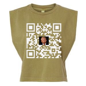 Funny Qr Donald Trump Dancing 4745 Code Video Garment-Dyed Women's Muscle Tee