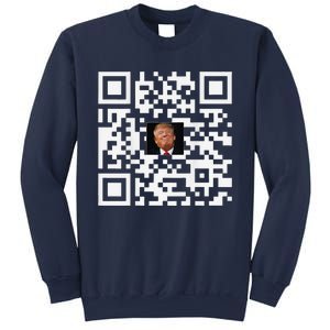 Funny Qr Donald Trump Dancing 4745 Code Video Sweatshirt