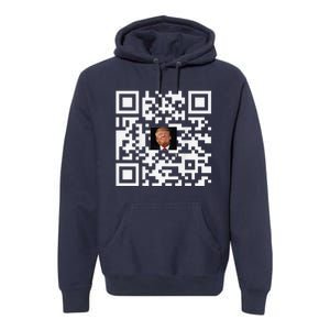 Funny Qr Donald Trump Dancing 4745 Code Video Premium Hoodie