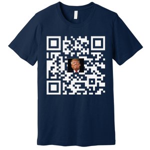 Funny Qr Donald Trump Dancing 4745 Code Video Premium T-Shirt