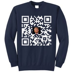 Funny Qr Donald Trump Dancing 4745 Code Video Tall Sweatshirt