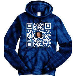 Funny Qr Donald Trump Dancing 4745 Code Video Tie Dye Hoodie