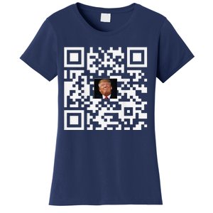 Funny Qr Donald Trump Dancing 4745 Code Video Women's T-Shirt