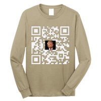 Funny Qr Donald Trump Dancing 4745 Code Video Long Sleeve Shirt