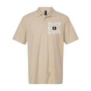 Funny Qr Donald Trump Dancing 4745 Code Video Softstyle Adult Sport Polo