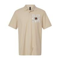 Funny Qr Donald Trump Dancing 4745 Code Video Softstyle Adult Sport Polo