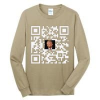 Funny Qr Donald Trump Dancing 4745 Code Video Tall Long Sleeve T-Shirt