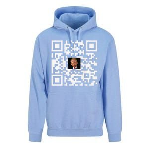 Funny Qr Donald Trump Dancing 4745 Code Video Unisex Surf Hoodie