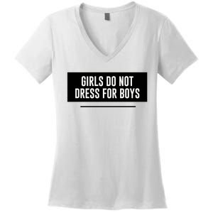 Funny Quote Dress Women's V-Neck T-Shirt