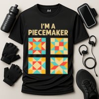 Funny Quilting Designs For Wo Quilt Lover Knitting Cooling Performance Crew T-Shirt