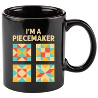 Funny Quilting Designs For Wo Quilt Lover Knitting 11oz C Handle Ceramic Mug