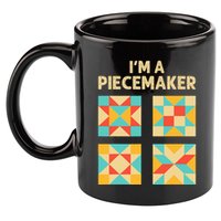 Funny Quilting Designs For Wo Quilt Lover Knitting 11oz C Handle Ceramic Mug