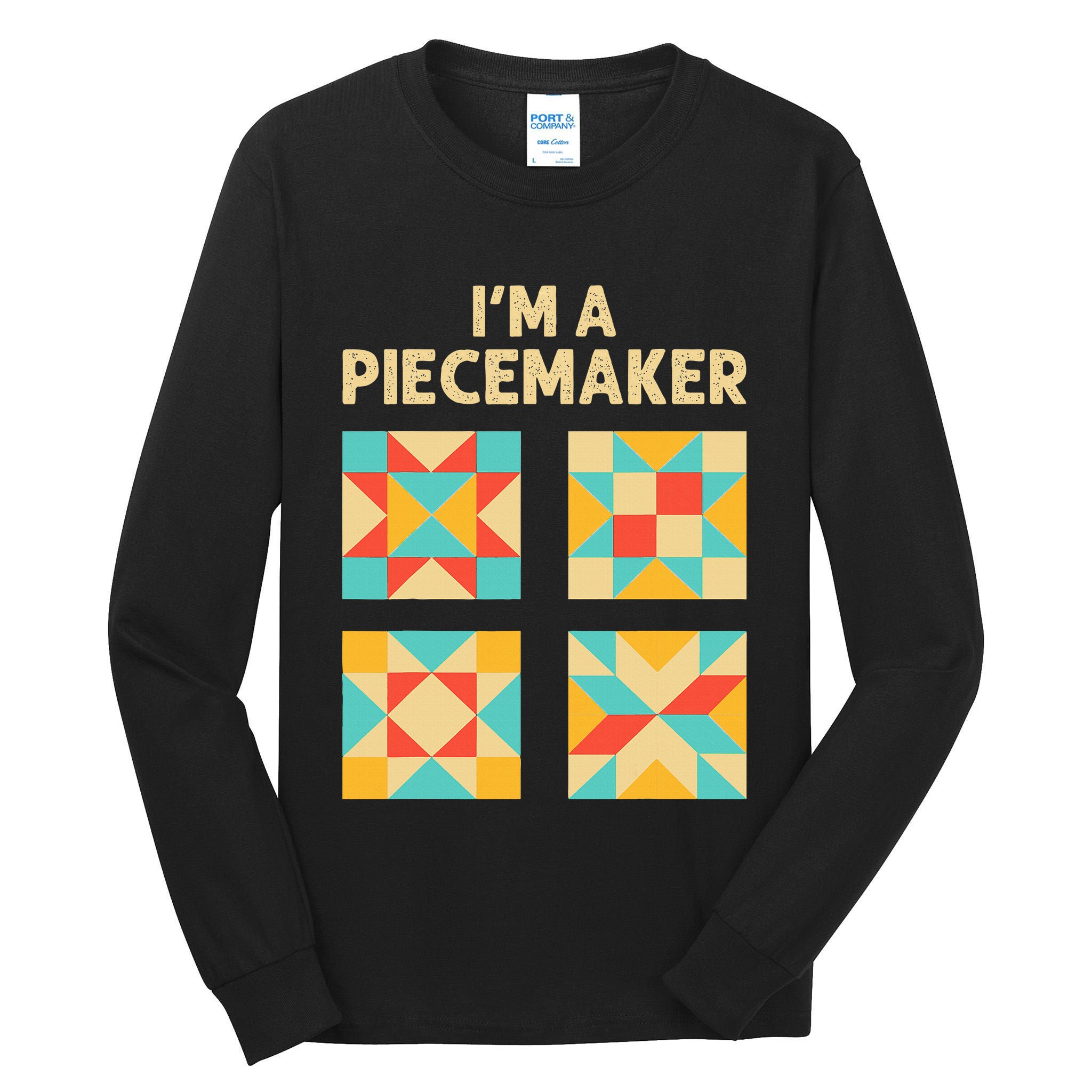 Funny Quilting Designs For Wo Quilt Lover Knitting Tall Long Sleeve T-Shirt