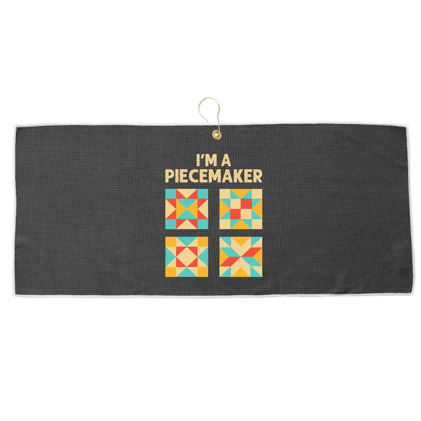 Funny Quilting Designs For Wo Quilt Lover Knitting Large Microfiber Waffle Golf Towel