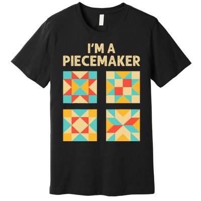 Funny Quilting Designs For Wo Quilt Lover Knitting Premium T-Shirt