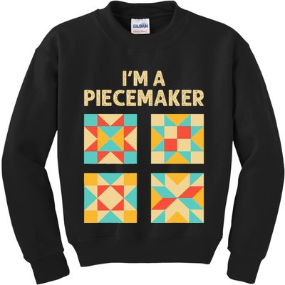 Funny Quilting Designs For Wo Quilt Lover Knitting Kids Sweatshirt