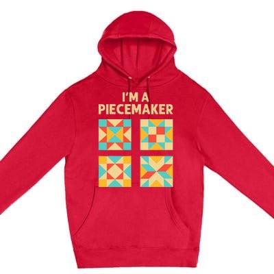 Funny Quilting Designs For Wo Quilt Lover Knitting Premium Pullover Hoodie