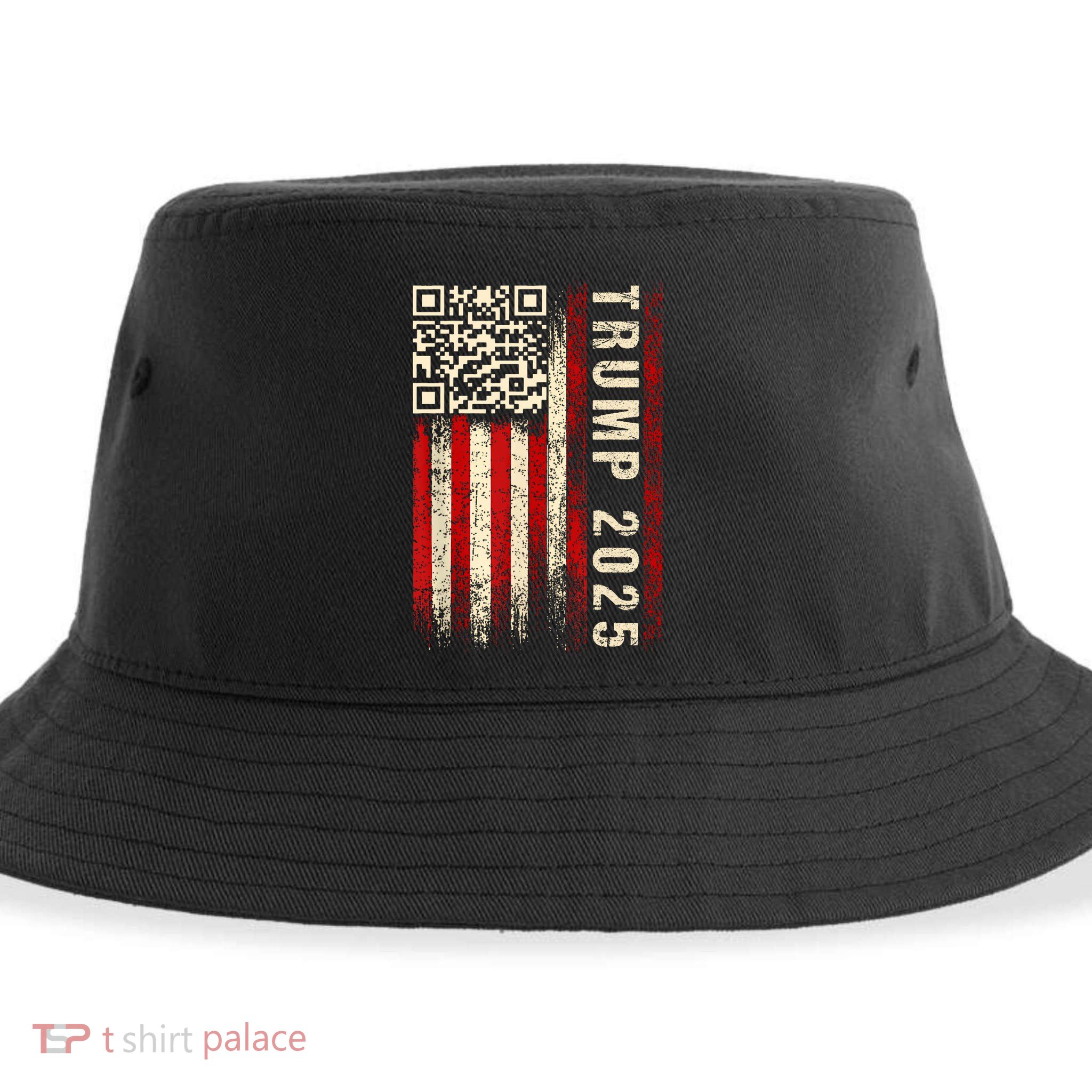 Funny Qr Donald Trump Dancing 4745 Code Video Sustainable Bucket Hat