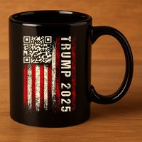 Funny Qr Donald Trump Dancing 4745 Code Video 11oz C Handle Ceramic Mug