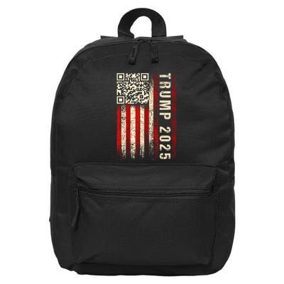 Funny Qr Donald Trump Dancing 4745 Code Video 16 in Basic Backpack