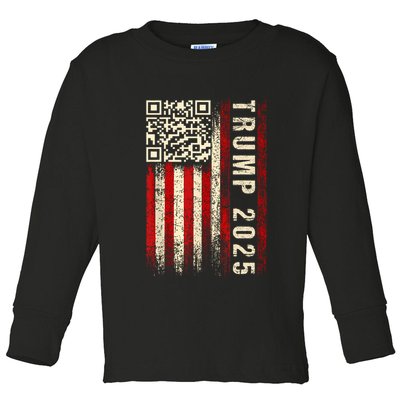 Funny Qr Donald Trump Dancing 4745 Code Video Toddler Long Sleeve Shirt