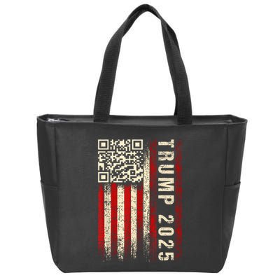 Funny Qr Donald Trump Dancing 4745 Code Video Zip Tote Bag