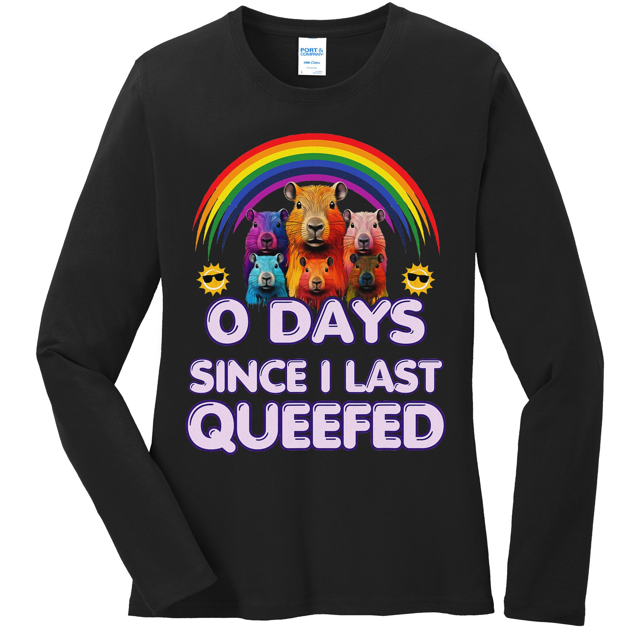 Funny Queefed Embarrassing Adult Humor Sarcastic Adult Ladies Long Sleeve Shirt