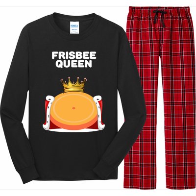 Frisbee Queen Frisbee Gift Frisbee Meaningful Gift Long Sleeve Pajama Set