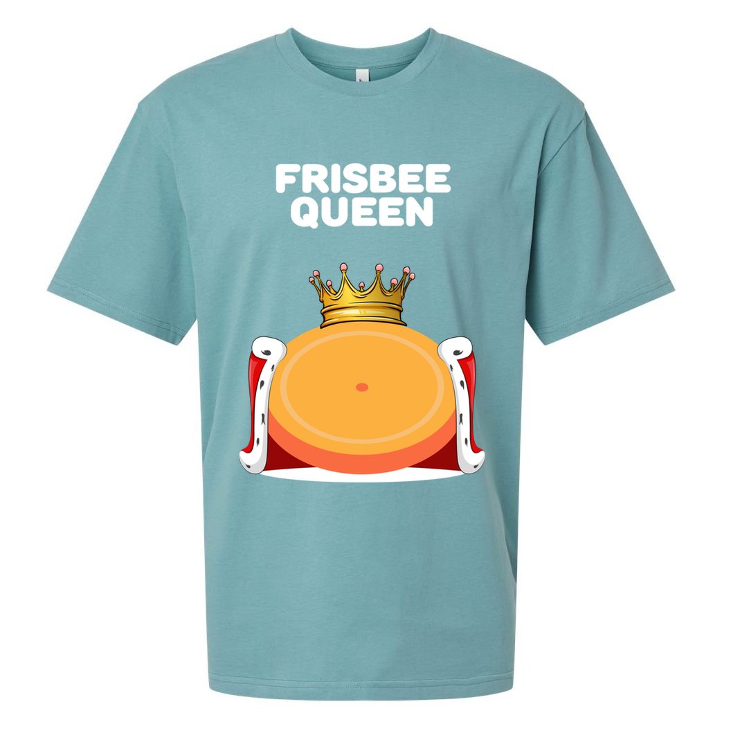 Frisbee Queen Frisbee Gift Frisbee Meaningful Gift Sueded Cloud Jersey T-Shirt