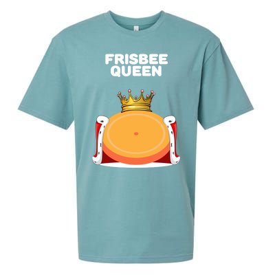 Frisbee Queen Frisbee Gift Frisbee Meaningful Gift Sueded Cloud Jersey T-Shirt