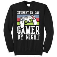 Funny Quote Front Cool Gaming Student By Day Gamer By Night Sweatshirt