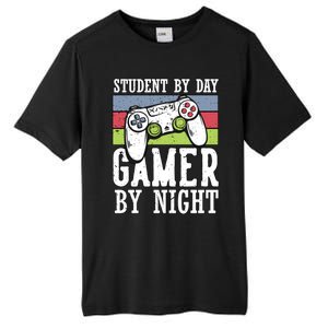 Funny Quote Front Cool Gaming Student By Day Gamer By Night Tall Fusion ChromaSoft Performance T-Shirt