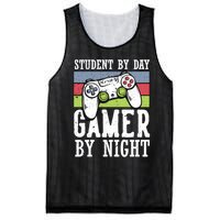 Funny Quote Front Cool Gaming Student By Day Gamer By Night Mesh Reversible Basketball Jersey Tank